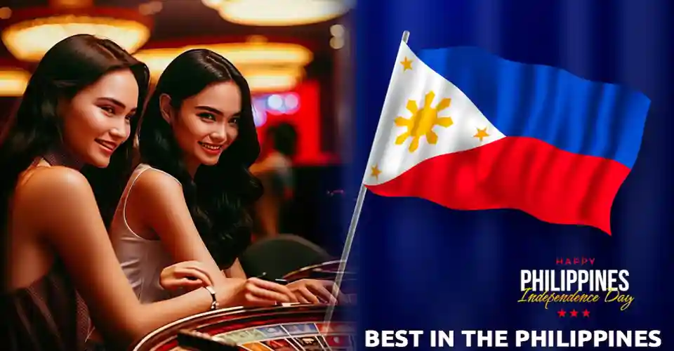 philippine flag with girls - Lucky cola